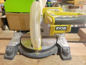 lot 20541 image: Ryobi Compound Miter Saw with Laser Guide - Retail $150