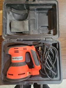 lot 20549 image: Black & Decker FireStorm Electric Palm Sander with Case - Retail $25
