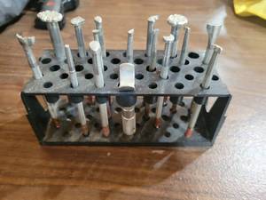 lot 20559 image: Metal Punch and Dapping Tool Set with Stand - Retail $25