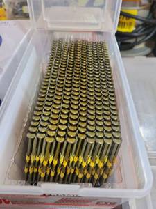 lot 20573 image: Framing Nails with Yellow Coating in Storage Case - Retail $25