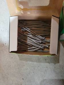 lot 20579 image: Galvanized Finish Nails Construction Hardware Lot - Retail $15