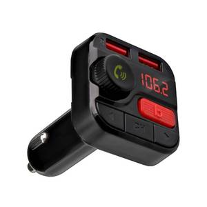 lot 20582 image: Monster Bluetooth FM Transmitter for Cars with 2 USB Ports  3.4A   7.9 x 2.8 x 2.2  0.25lb - Retail $30