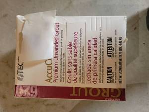 lot 20584 image: TEC Acuc Premium Unsanded Grout 4.92kg Bag - Retail $15