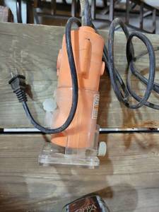 lot 20596 image: Orange Electric Router with Power Cord - Retail $75