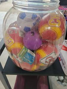 lot 20612 image: Mixed Toy Collection in Glass Jar - Retail $15