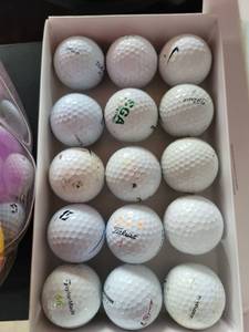 lot 20613 image: Mixed Brand Golf Balls Collection - 15 Balls - Retail $15