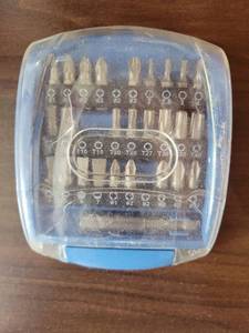 lot 20626 image: Screwdriver Bit Set with Torx Phillips and Flathead Bits missing 4. Check photos - Retail $8