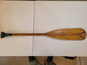 lot 20656 image: Indian Head Brand Wood Canoe Paddle - Retail $25