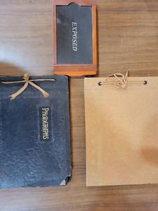 lot 20744 image: Old School Photography Albums and Exposed Plate Folder Collection - Retail $25