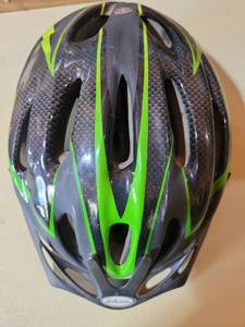 lot 20769 image: Schwinn Adult Bicycle Helmet with Green Accents - Retail $15