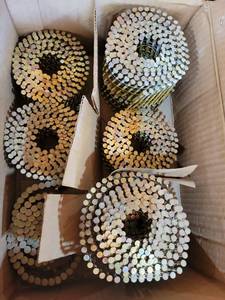lot 20785 image: Coil Framing Nails 2 38 Inch Diamond Point - Retail $150
