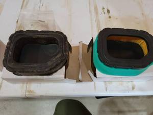 lot 20836 image: Pair of Foam Air Filter Elements for craftsman 54 mower  - Retail $8