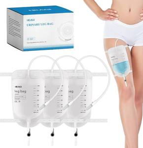 lot 7835 image: 10 Pack Catheter Bags, Easy-Tap Leg Bag Urinary Drainage Bag, 1000mL33.8oz, Anti-Reflux Valve with Cloth Foot Straps, Advanced Flip Drain for Easy Disposal, Foley Leg Bag for Men & Women