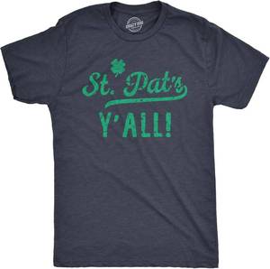 lot 7855 image: Mens Saint Patricks T Shirts Funny Party Tees for Guys Great Parade Shirts SIZE M