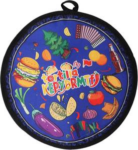 lot 7857 image: Tortilla Warmers, Premium Insulated Fabric Pouch, Tortilla Holder, Keeps Tacos, Naan, Pizza Warm (1 PACK, Blue)