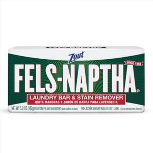 lot 7865 image: Zout Fels-Naptha Fresh Scent Laundry Stain Remover Bar 5 oz 1 pk