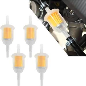 lot 8364 image: Wevdn 4 PCS Gas Inline Fuel Filters with Magnet, Inline Gas Fuel Filter for Motorcycle Lawn Mower Small Engine, 14 and 516 Fuel Filter Fit Snowmobiles, Tractors, Car Accessories (4PCS)