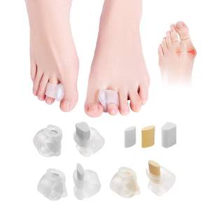 lot 8411 image: Adjustable Big Toe Separators For Women Men, Silicone Gel Spacers Corrector, For Bunion Hammer Overlapping, 6 Pcs