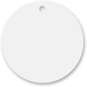 lot 8472 image: 30 Pack Sublimation Tags One-Sided Circle Blank