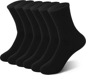 lot 8480 image: Crew Socks for Women & Man Casual Breathable LightWeight Athletic Calf Socks for running Size 5-13