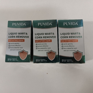 lot 8517 image: 3 Packs Liquid Wart & Corn Remover with 17% Salicylic Acid   Fast-Acting Treatment for Common & Plantar Warts on Hands and Feet   Easy Apply Topical Solution, 30 mL