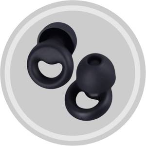 lot 8610 image: Ultra Soft Earplugs for Sleeping, 30dB Concert Ear Plugs, Ear Protection for Adult & Kid, Noise Cancelling for Rave, Snoring, Lawn Mowing, Travel, Work, Resuable Silicone (6 Ear tips with Case, Black)