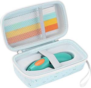 lot 8153 image: Portable Hard Case Compatible with 3Doodler Start Essentials (2024 2023) 3D Pen Set, Storage Organizer Holder Case for 3D Pen and Cable(Blue)