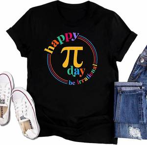 lot 8183 image: Womens Pi Day Shirt Funny National Pie Day Celebrate T-Shirt Teacher Shirts SIZE M