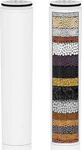 lot 8185 image: Water Replacement Filter for Shower Head,Compatible with Cobbe Shower Head Handheld,Multi-layer Stage Filter for Hard Water Remove Chlorine and Harmful Substances. 2 Pack
