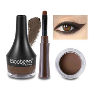 lot 8205 image: Boobeen Eyeliner Waterproof Gel Eyeliner Smudge-proof Eye Liner Gel Makeup High Pigment Eye Makeup Set Easy to Apply Long-lasting For All Day (Dark Brown)