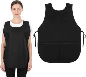 lot 8212 image: Nogeqi Cobbler Apron, Waterproof Apron with Pockets, Adjustable Cleaning Aprons for Women Men Painting, Work, Hairstylist, Kitchen(Black Unisex)
