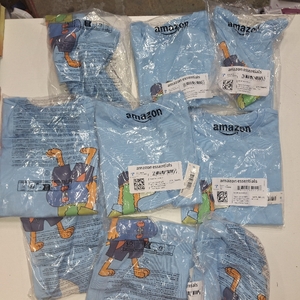 lot 8613 image: 9 PACKS Amazon Essentials Boys and Toddlers Short-Sleeve T-Shirts, Multipacks SIZE 2T