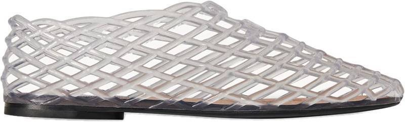 lot 5173 image: Mesh Ballet Flats with Closed Toe Comfortable Clear Adult Jelly Shoes for Casual Women Size 39