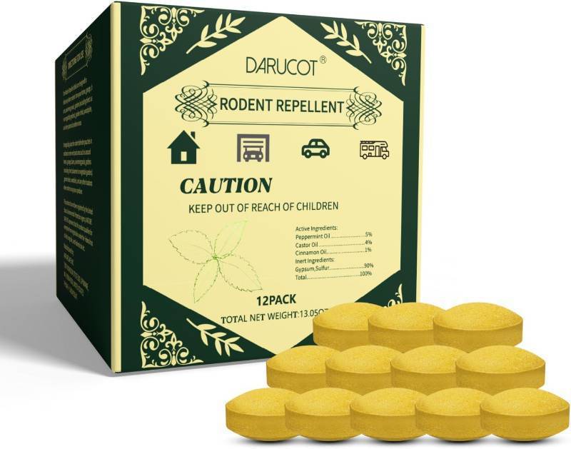 lot 5204 image: Rodent Repellent - Botanical Pest Control for Indoor Use - Safe for Kids & Pets When Used As Directed - Made with Plant Fibers