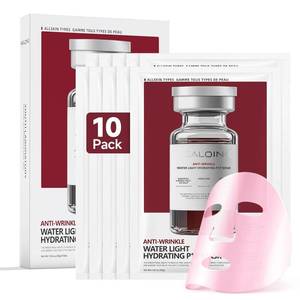 lot 7507 image: 10 Packs Serum Mask Rice Nature Facial Mask Real Collagen Hydrating Firming Elasticity Overnight Trend Items Korean Skin Care 30g10Sheet