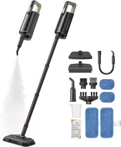 lot 8718 image: DREAME SH10 Steam Mop with Detachable Handheld Steamer, 13-in-1 Portable Steam Cleaner, 3.8 lbs Lightweight Body, 15sec Steam-Up, 212  Steam Cleaning, 350ml Water Tank, Steam Safety System - Retail $129.99