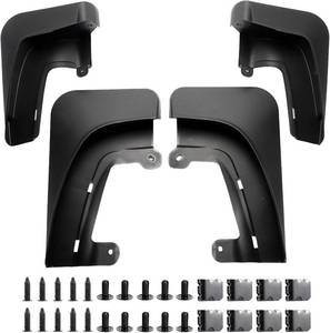 lot 8767 image: Runmade Upgrade Tesla Model Accessories - Mud Flaps No Drilling Required All-Weather Mud Guard Body Kits for Tesla 2022-2025 Model X (2022-2025 Model X)