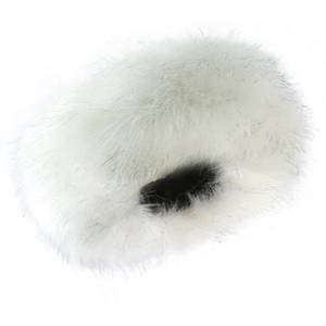 lot 8778 image: Faux Fur Headband for Women Elastic Fuzzy Thick Earmuffs Winter Headwrap Ear Muffs Furry Ear Warmers Cold Weather (White 2)