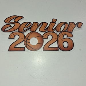 lot 8782 image: Yaomiao Senior 2026 Sign Graduation Props Grad Decorations Senior Orange and black Graduation Table Centerpieces Class of 2026 Sign for High School College