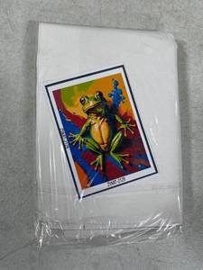 lot 9032 image: TUMOVO Frog Paint by Numbers Kit for Adults Frog in Rainbow Colors Paint by Number with Brushes and Pigment, DIY Oil Painting Art Crafts, 16x20 Inch