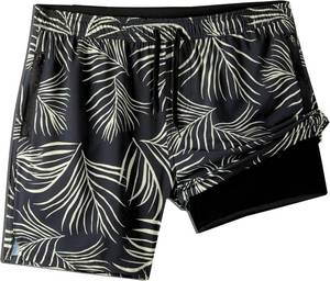 lot 9048 image: Onvous 7 Mens Swim Trunks Men Swim Trunks with Liner  Mens Swim Shorts Men  Mens Bathing Suit for Mens Swimwear, Size Large