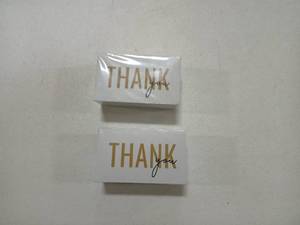 lot 9138 image: 2 Packs RXBC2011 Thank You for Supporting Small Business Card Client Appreciation Notes Package Insert for Online business 2x3.5 Inch Pack of 100 White
