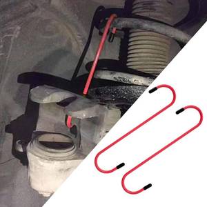 lot 9150 image: 10 Packs 2PCS Car Brake Caliper Hooks, Auto Brake Caliper Hangers with Rubber Tips, Universal Durable & Rust-Proof Automotive Tools for Braking, Axle, Bearing, Suspension Work (Yellow)