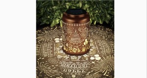 lot 9039 image: Happy Birthday Solar Lanterns Garden Decor Birthday Gifts for Women Mom Grandma Hanging Solar Lights Outdoor Waterproof Decoration for Outside LED Lanterns for Yard Patio Lawn