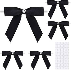 lot 8828 image: 50Pcs Gift Wrap Twist Tie Bows, 2.75in Green Elegant Satin Ribbon Gift Wrapping Small Bows for Party Supplies, DIY Crafts, Wedding Decorations, Baby Shower, Birthday - COLOR IS GREEN