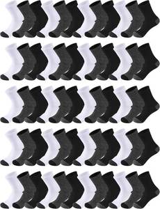 lot 8857 image: Tarpop Bulk Socks Mens Moisture Wicking Casual Sports Ankle Socks Bulk for Homeless Unisex Adult