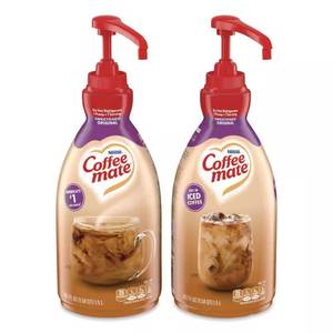 lot 8865 image: 50.72 oz. Sweetened Original Liquid Coffee Creamer, 1.5 Liter Pump Bottle (2-Pack)