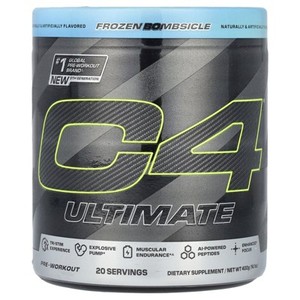 lot 8898 image: C4  Cellucor C4 Ultimate, Pre-Workout, Frozen Bombsicle, 14.1 oz (400 g)