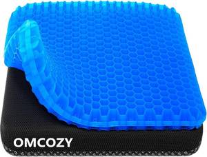 lot 8901 image: Gel Seat Cushion, Cooling seat Cushion (Super Large & Thick), Breathable Honeycomb Design Absorbs Pressure Points Seat Cushion, Gel Cushion for Office Chair, Home Car seat Cushion for Wheelchair