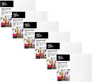 lot 8963 image: Mont Marte Canvas Panels Signature 5pc, 4 x 4in (10.2 x 10.2cm), Canvas Board, Thin Canvas, Acrylic Titanium Primed, Suitable for Oil and Acrylic Painting, Acid Free
